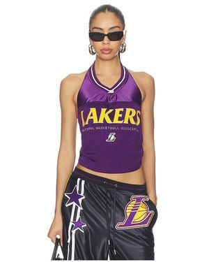 OFF SEASON Jersey Halter Top - White