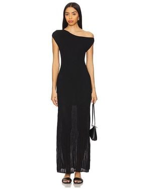 4th & Reckless Vestido Punto Nyola En Color Negro Talla En