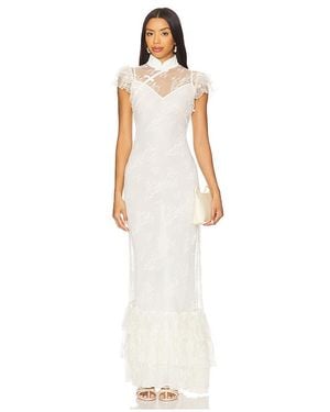 SAU LEE Ramona Lace Dress - White