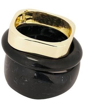 8 Other Reasons Bangle Bracelet Set - Black