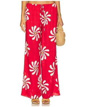 Cala De La Cruz Creta Trousers - Red