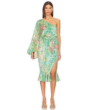Hemant & Nandita X Revolve Veena Midi Dress - Green