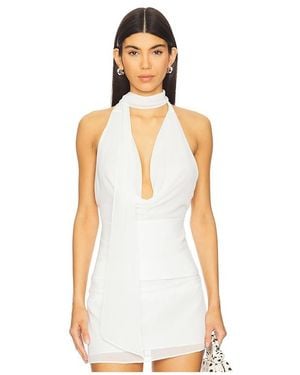 MAJORELLE Kelly Halter Top - White
