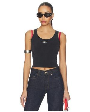 CASABLANCA Ribbed Tank Top - Blue