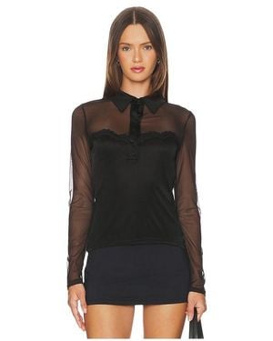 Generation Love Brio Mesh Top - Black