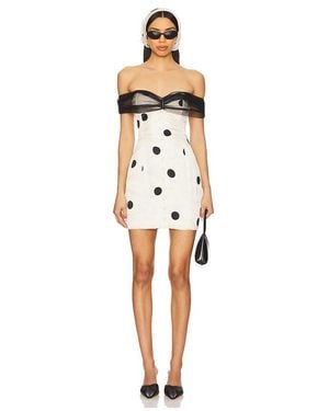For Love & Lemons Minikleid Dorothy Dot - Weiß