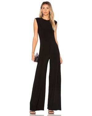 Norma Kamali Wide-leg Jersey Jumpsuit - Black