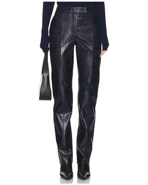 Remain Slim Leather Suiting Trousers - Blue