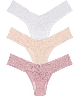 Hanky Panky Signature Lace Low Rise 3 Packs - White