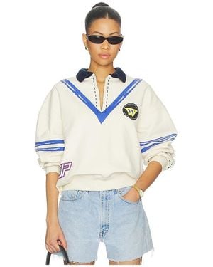DANNIJOPRO Jersey En Color Crema Talla (También En Xs, S, M) - Azul