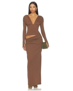 Benni Agnes Maxi Dress - Brown