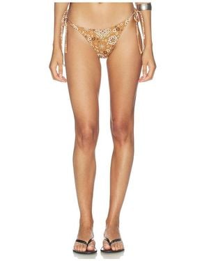 Skims Signature Swim Dipped Tie Bottom - White