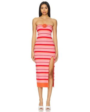 Lovers + Friends Delara Midi Dress - Red