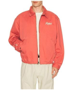 Polo Ralph Lauren Twill Ralph Script Windbreaker Jacket - Red