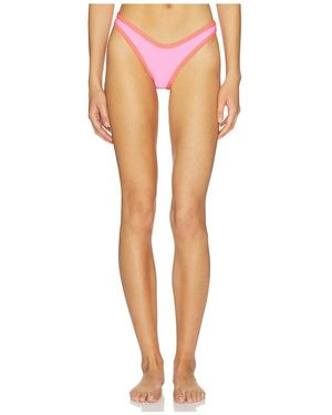 POST SWIM Ashley Contrast Bikini Bottom - Multicolor