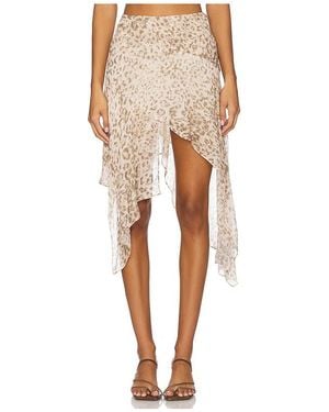 Bec & Bridge Feline Asymmetric Skirt - Natural