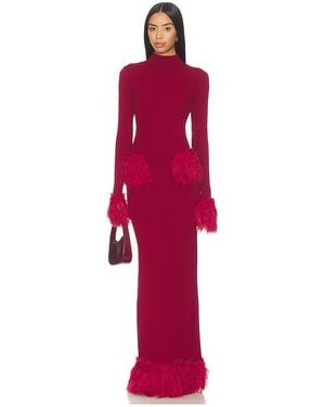 YELLOW THE LABEL Kleid Milli Knit - Rot