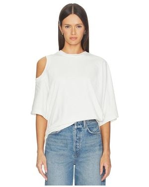 Agolde Shoulder Cut Out T-Shirt - White