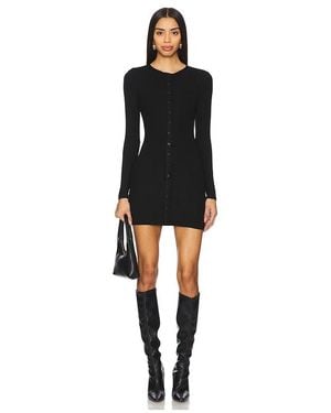 SNDY'S Henley Mini Dress - Black