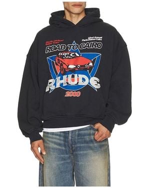 Rhude Road To Cairo Hoodie - Blue