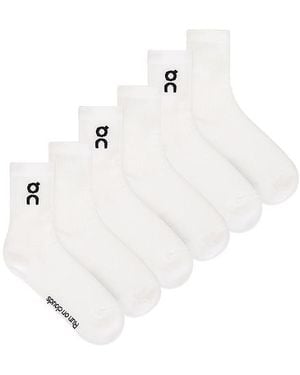 On Shoes Logo Sock 3-Pack - White