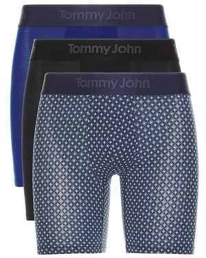Tommy John Second Skin Modal 3 Pank 6 Boxer Brief - Blue