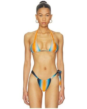 Indah Kacey Halter Bikini Top - Orange