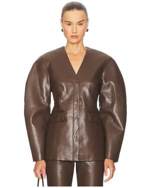 Nanushka Erina Jacket - Brown