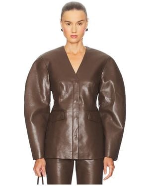 Nanushka Erina Jacket - Brown