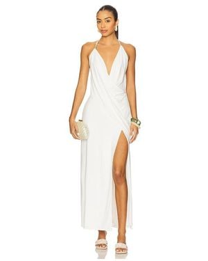 Runaway the Label Eilish Halter Maxi Dress - White
