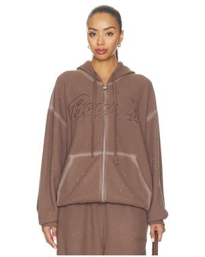 Boys Lie Starlight 2 Harley Zip-Up Hoodie - Brown