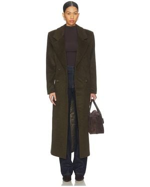 SER.O.YA Leche Wool Coat - Black