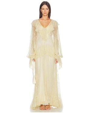 De La Vali Clementina Maxi Dress - Natural