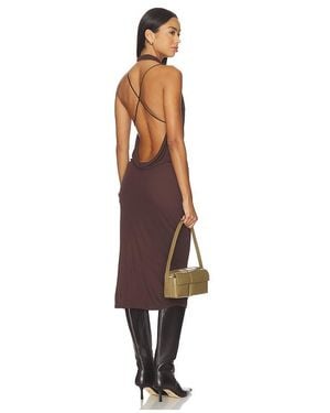 geel Kleid Sill - Braun