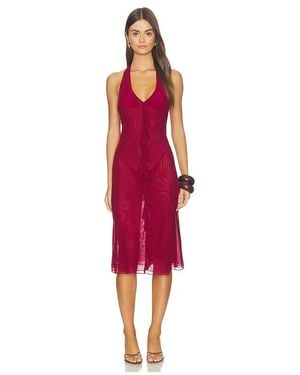 Tiger Mist Ash Dress - Red
