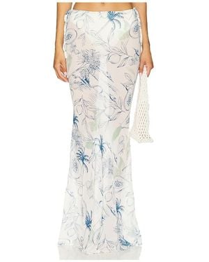 SNDY'S St. Ives Maxi Skirt - White