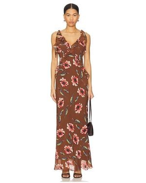 Steve Madden Vestido Midi Adalina En Color Marrón Talla En - Blanco