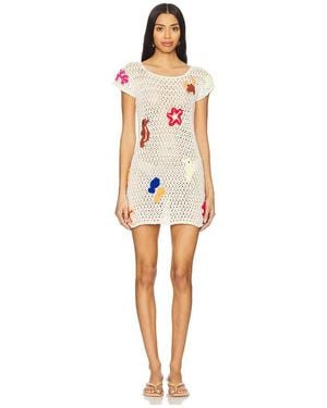 TACH Vestido Crochet En Talla En - Neutro