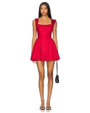 Free People Midnight Magic Mini Dress - Red