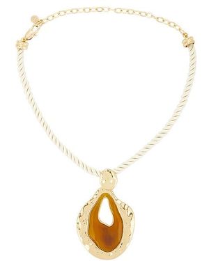 Ettika Acrylic Pendant Necklace - White
