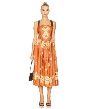 Free People Midi-Kleid Until Dawn - Orange