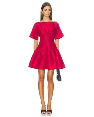 Jonathan Simkhai Tali Short Sleeve Mini Dress - Red