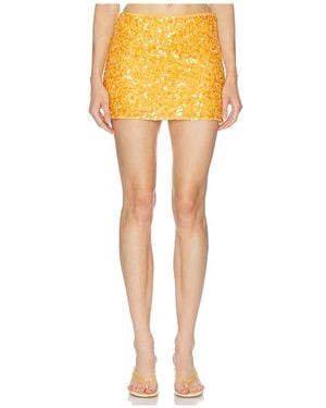 Camila Coelho Falda Solena En Color Amarillo Talla (También En Xs, S, M, Xl)
