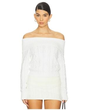 Frankie's Bikinis Jersey Saint Cable Knit En Color Blanco Talla (También En M, S, Xs)