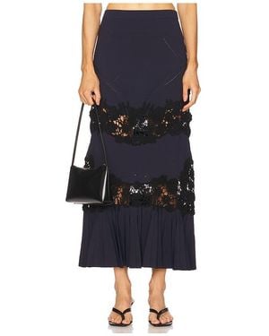 Ulla Johnson Maxirock Aus Luftigem Strick Madeline - Blau
