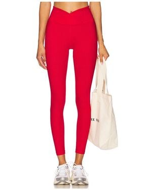 Year Of Ours Ribbed Veronica Legging - Red