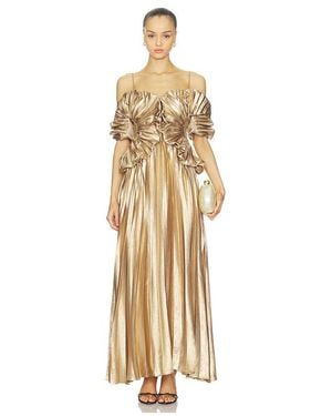 Acler Hillsome Maxi Dress - Metallic