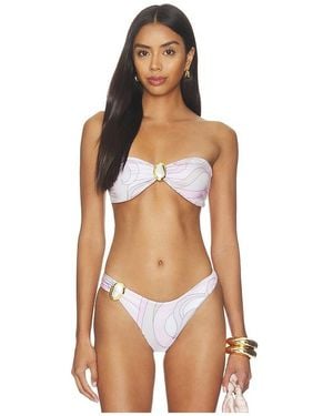 Cin Cin Coast Moonstone Bandeau Bikini Top - Multicolor
