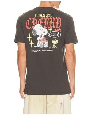 The Forecast Agency Peanuts Cherry Cola Tee - Black