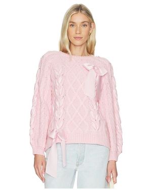 LoveShackFancy Kloss Pullover - Pink